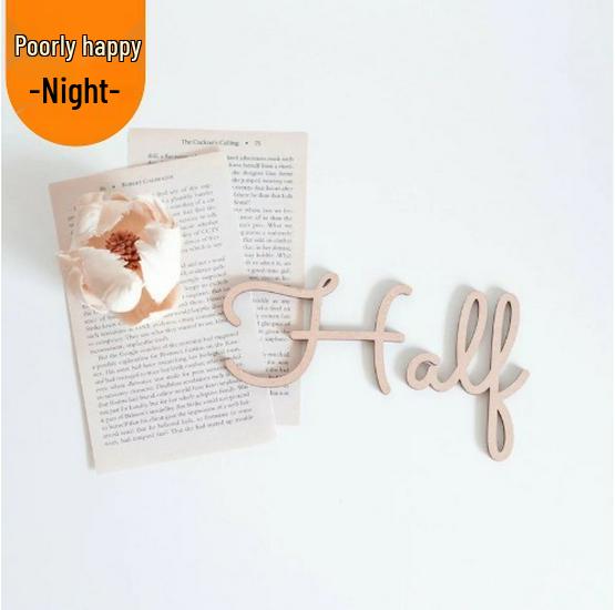 Children's Room 100-Day Birthday Wooden Decorations and Photo Props, Ins Style