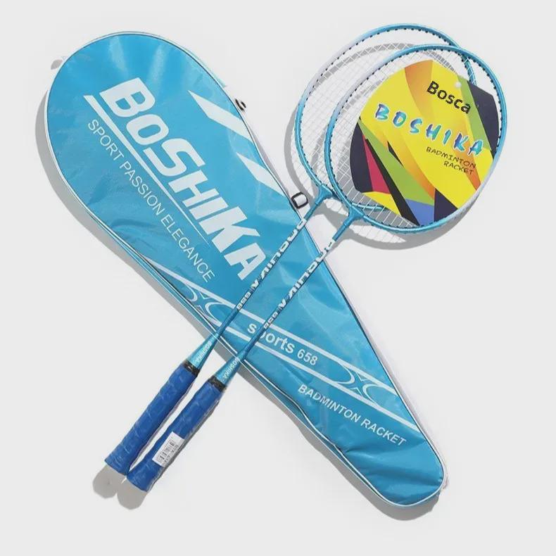 Boshika Parent-Child Badminton Racket Set - Beginner, Children & Adult, Iron Alloy, One Piece Delivery