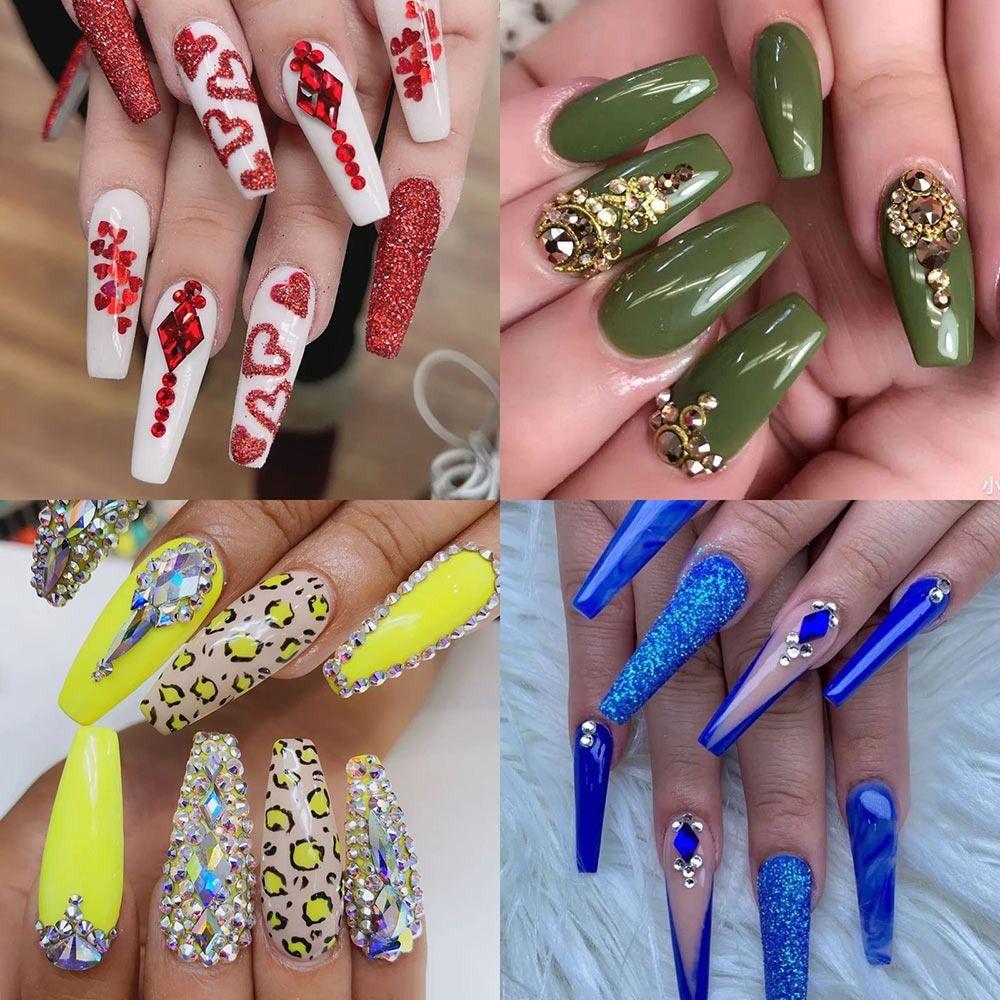 

Художественное украшение ногтей Блеск Многоразмерные стразы Плоская спинка Бриллиант Бриллиант Драгоценные камни Нейл-Арт Бриллиант