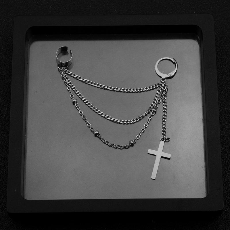 

Мужские серьги-клипсы из нержавеющей стали для ушей - персонализированный модный аксессуар