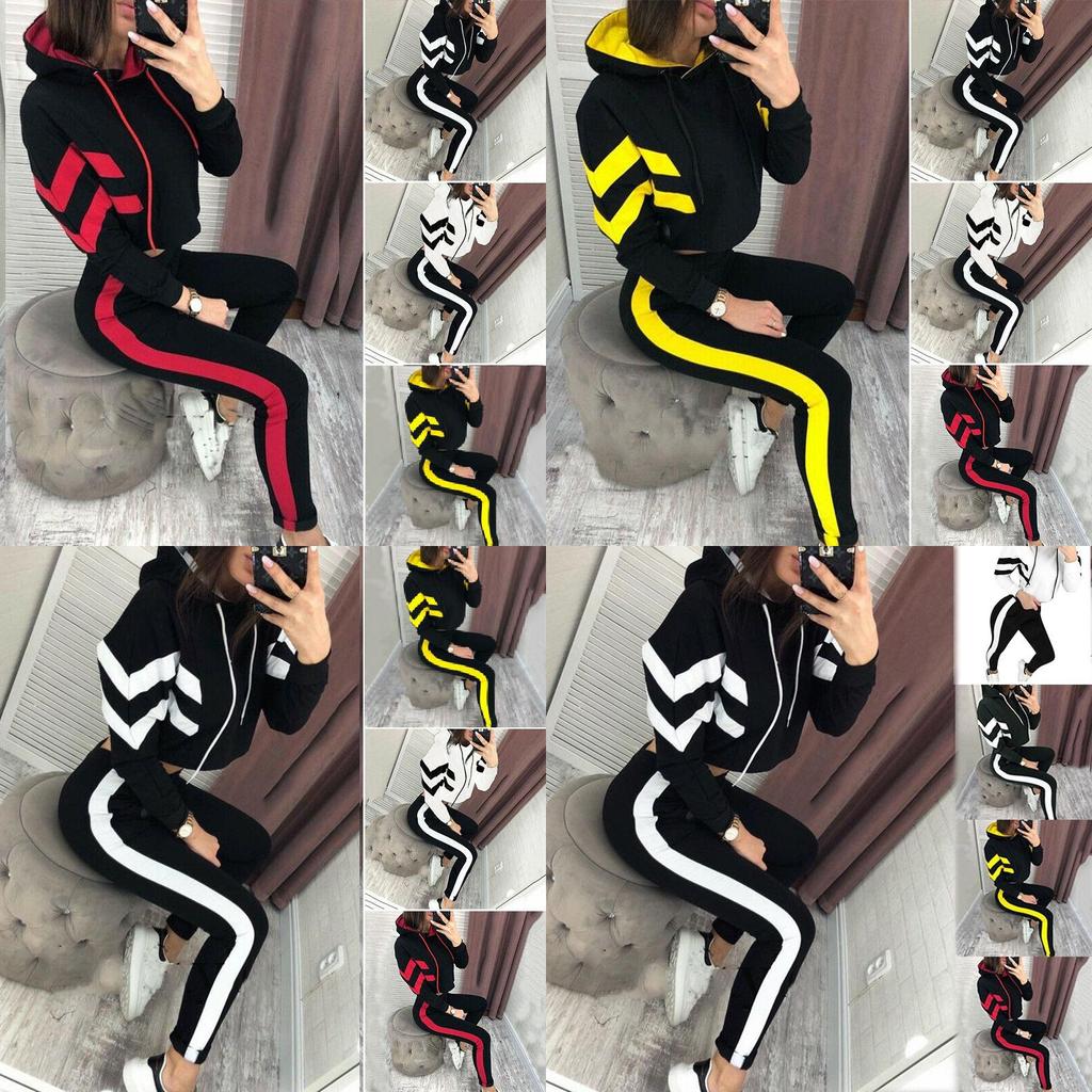 Trendy Women's 2pcs Loungewear Suit Featuring Cozy Hoodie And Jogging Pants