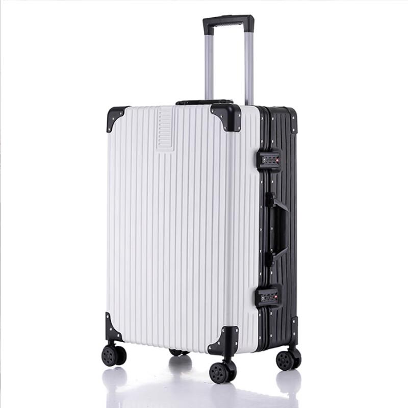 

Xinyuesheng 24-inch Retro Aluminum Frame Travel Suitcase