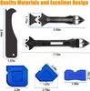 Silicone Caulking Tool | 5-in-1 Sealant Finishing Tool | Caulk Remover & Glass Glue Angle Scraper for Bathrooms, Kitchens