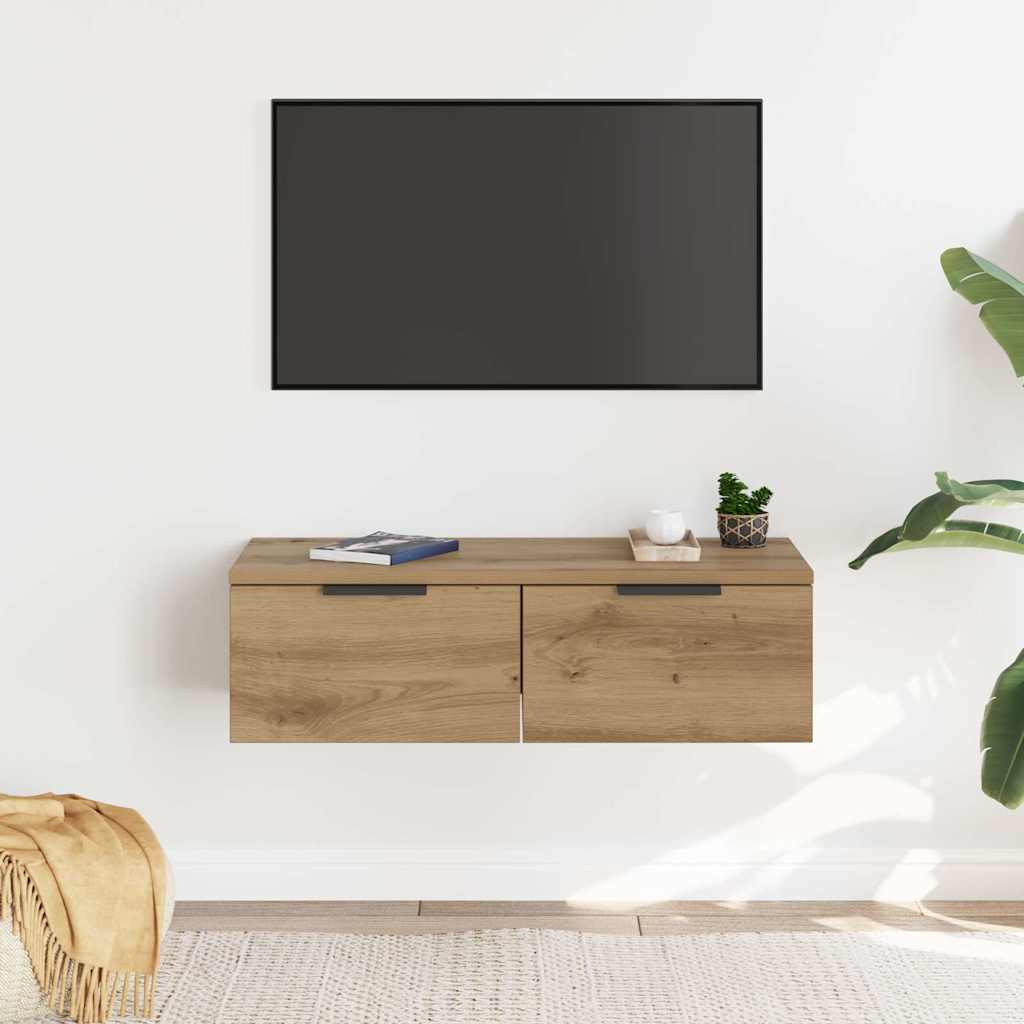 Wohnzimmer-Schubladenschrank für Fernseher, wandmontierter Dekorations- und Aufbewahrungsschrank, 68x30x20 cm