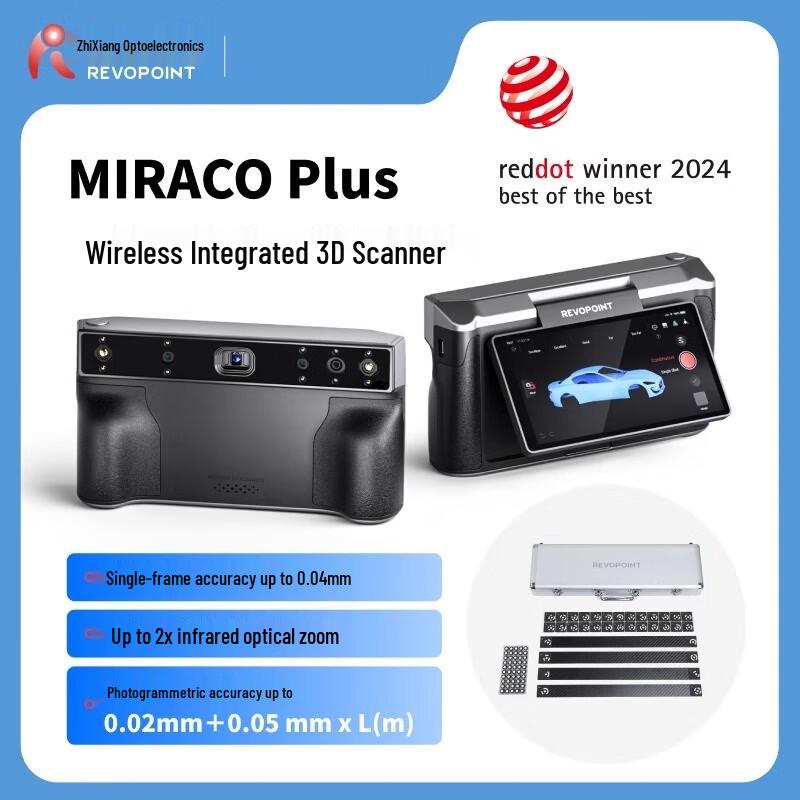 

REVOPOINT Miraco Plus Professional Full-Color Handheld 3D Scanner CN plug (adapter included)