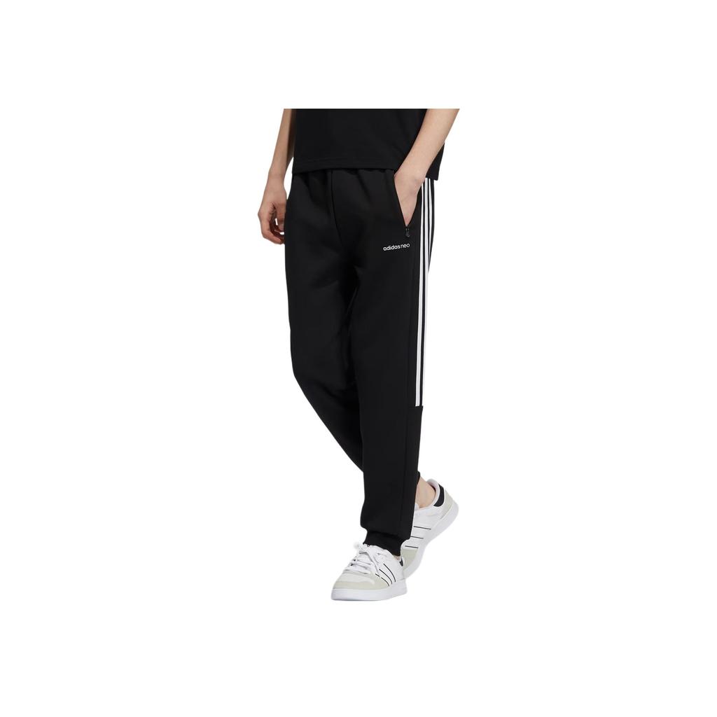 adidas Neo Stripe Logo Jogger Jogginghose Herren Unterteile Schwarz H14232