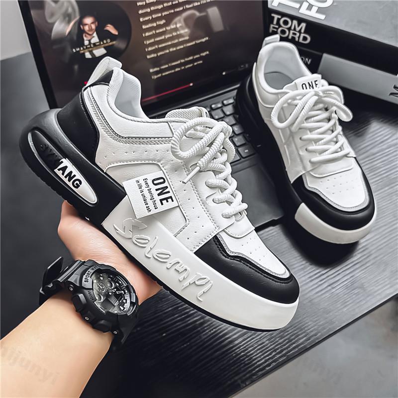 

Fashion Men s Casual Sport Shoes 2025 Spring Fashion Trend Versatile Thick Soled Low Top Shoes Color Blocked Comfortable Chunky sneakers 39 чёрный