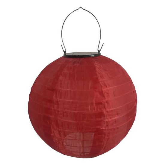 25/30CM Skládací solární lucerna s držadlem IP44 Vodotěsná Venkovní zahradní závěsná Čínská tradiční dekorativní LED látková lucerna