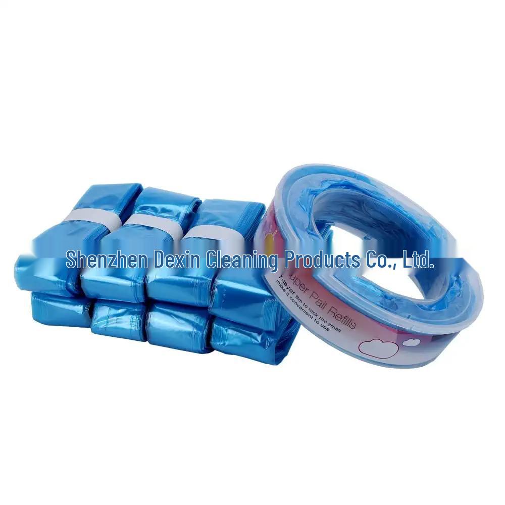 

Сменные пакеты для ведра для подгузников - Совместимы с Genie для хранения детских подгузников 4.5m небесно-голубой