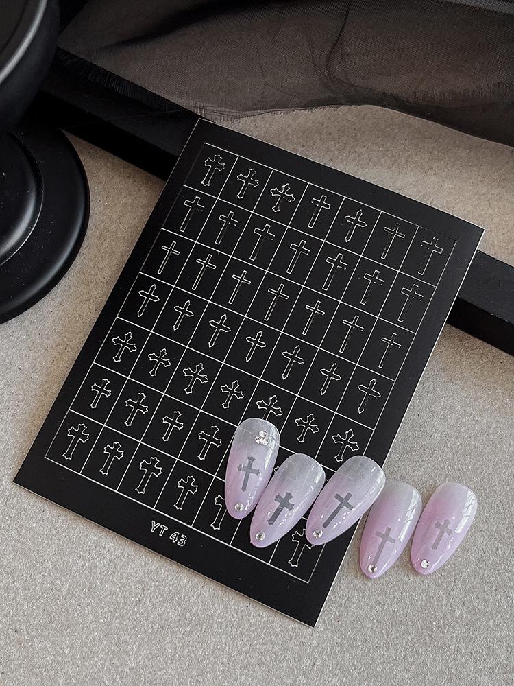 Nail Art Accessories: Adhesive Stickers, Star & Butterfly Designs, Glue Pads, Spray Paint, Small Decor Elements