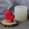 DIY Christmas 3D Woolen Gloves Silicone Mold DIY Candle Setting Craft Epoxy Resin Plaster Aromatherapy Decor Modeling Silicone Mould
