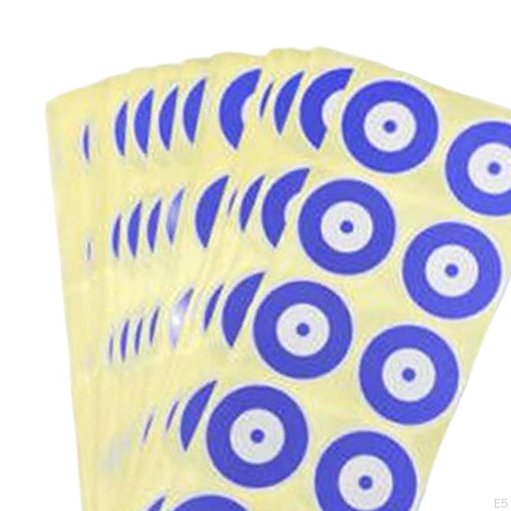 250 Pcs/25 Sheets Reactive Paper Target Stickers High Visibility Colored Marks