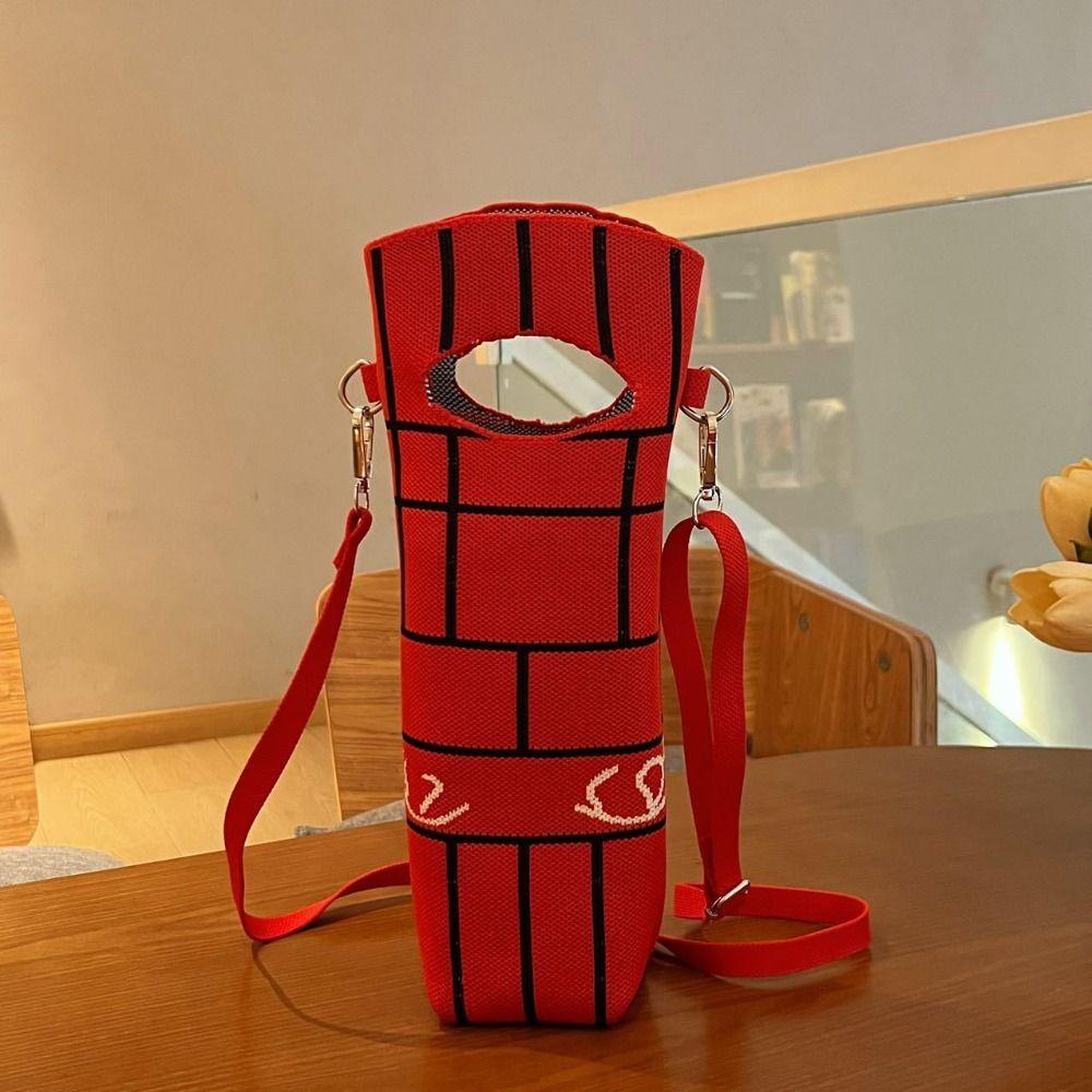 

Anti-fall One-shoulder Water Cup Covers Portable Diagonal Water Cup Case Gifts Cup Protection Bag жовтий