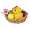 Decorative Nest with Chicken and Chick - Easter Decoration 1pc