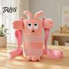 Portable Plush Bottle Sling Cartoon Crossbody Cup Holder, Cute 3D Animal Water Carrier Bag Stuffed with Adjustable Strap, Soft Protective Sleeve