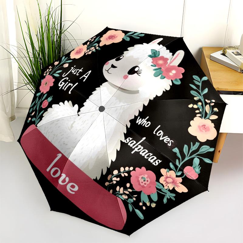 

0106 Dog New design universal umbrella, automatic folding umbrella, portable and foldable design, 8 ribs, a Christmas or birthday gift.