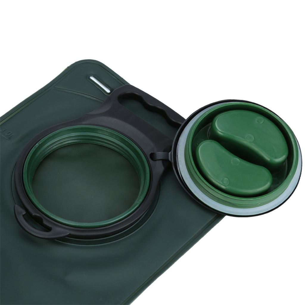 Portable 2L TPU Hydration Bladder for Camping Cycling Hiking Running Large Opening Sports Water Bag Green Green 2L