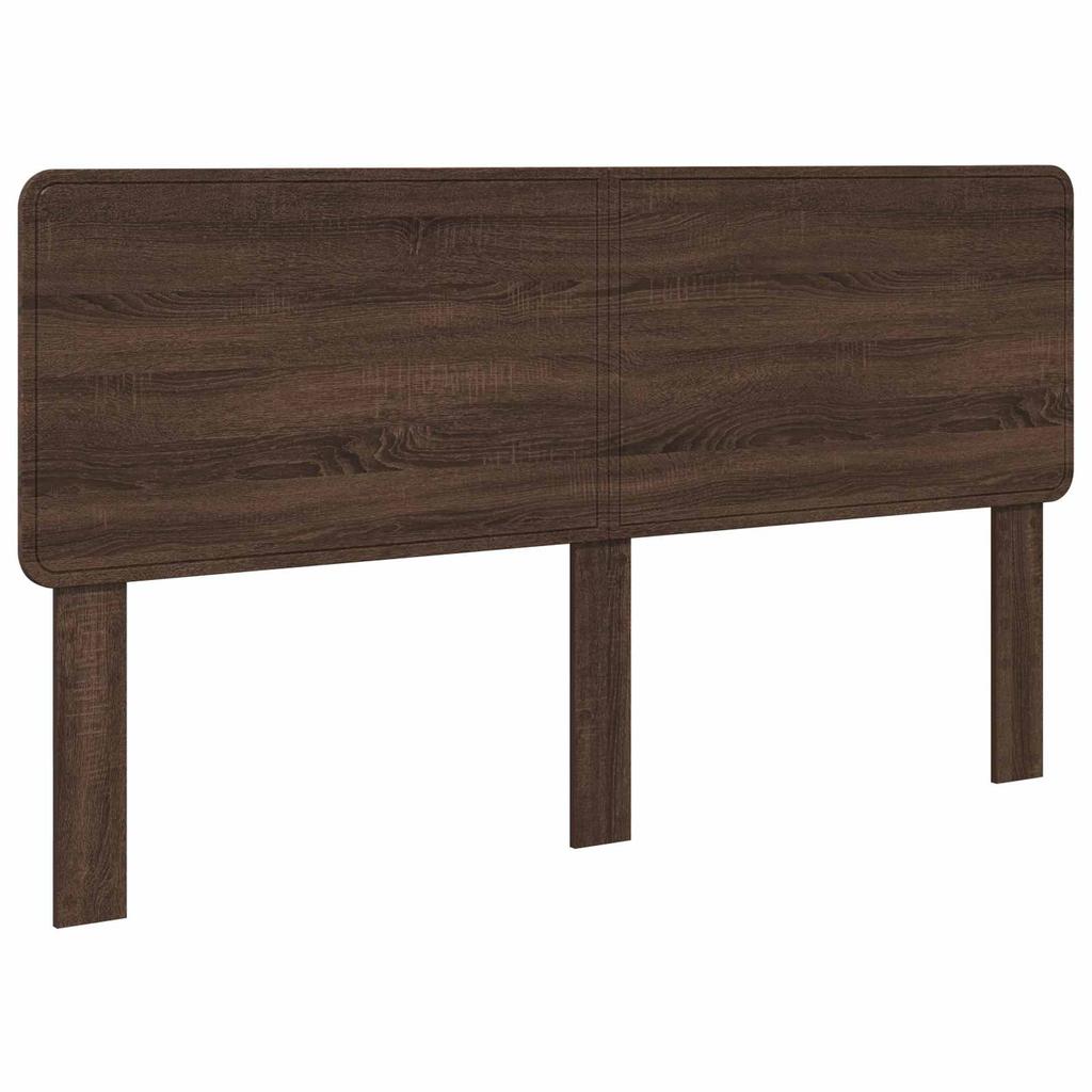 Headboard Brown Oak Effect Wood Based Material