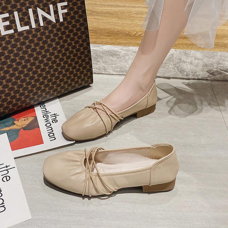 Fashion Moccasins Ladies Summer Footwear Shoes for Women 2024 Office Low Heel Elegant Fashion Shoe Comfortable Spring On Offer Stylish E