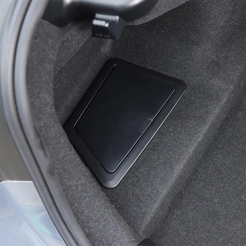 ABS Black For BMW 5 Series G60 2025 2025 Car Rear trunk Side Storage Box Multi functional Storage Box Car Interior Accessories