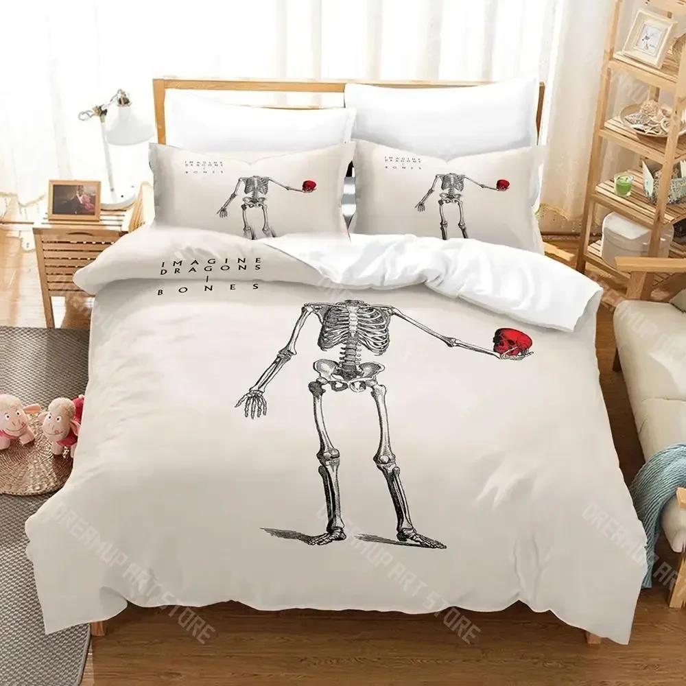 Set da letto Imagine Dragons Singolo Gemello Matrimoniale Queen King Size Set da letto Aldult Bambino Camera da letto Set Copripiumino Set Lenzuola Stampa 3D