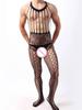 Man Outfit One-Pieces Full Bodystockings Gay Jumpsuit Sissy Open Crotch Erotic Underwear Man'S Sheer Transparent Body Underwear