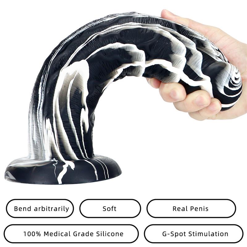 Velká zadní anální zátka Silikonový anální expandér chryzantémová masážní simulace falus ve tvaru bezvaječného dilda sexuální hračky