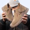 Men's Genuine Leather Boots Steel Toe Ankle Shoes Welding Rubber Protective Working Men's Sneaker Zapatillas De Deporte Tenis