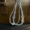 Butterfly Crystal Beaded Phone Strap with Rhinestones Elegant Pendant for Women Ins Style Wrist Accessory