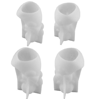 Pack of 4 Sturdy Silicone Mould Angelic Heart Star Designs Ideal for Soap Plasters Craft Creation