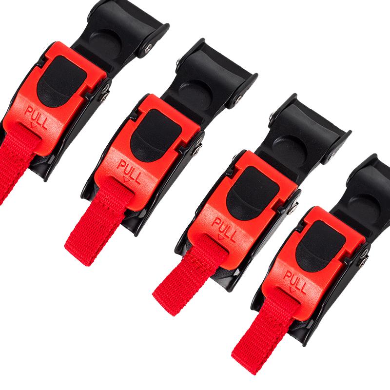 6Pcs Motorcycle Helmet Buckle Speed Clip Chin Strap Quick Release Pull Buckle Red Motorcycle Helmet Lock Socket Buckle