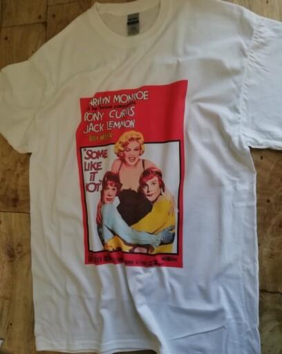 Some Like It Hot T-shirt Classic Comedy Film Poster Monroe Lemmon Curtis New 154 XL
