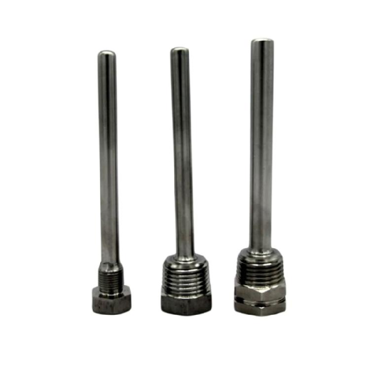 50/100/200/300mm 1/2in Thread Immersions Sleeve Shell Blind Tube Stainless Steel Probe Water Tanks Protective Shell