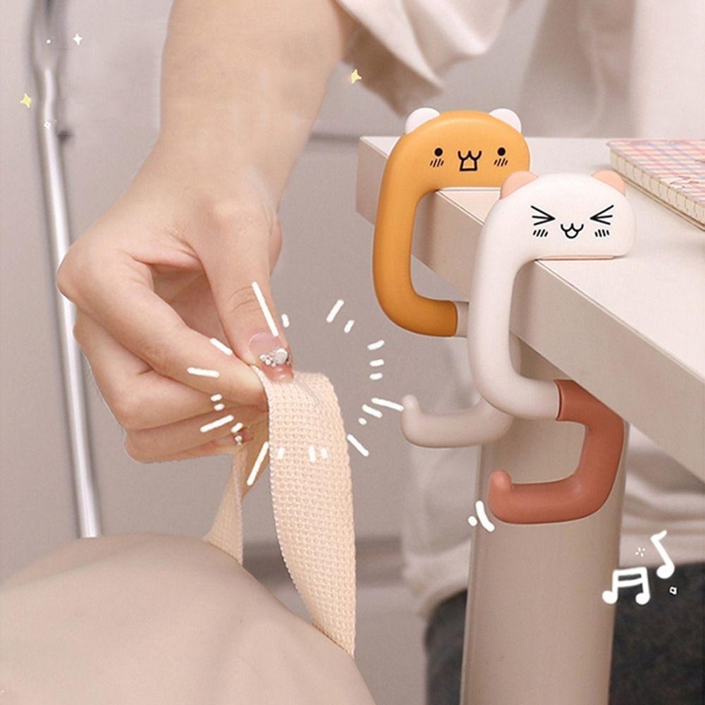 Kawaii Multifunctional Panda Decorative Hanging Cat Hook Table Hook Handbag Hanger Key Holder
