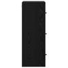 Wall Cabinet Black Oak Effect 35 x 37 x 102 cm Particleboard