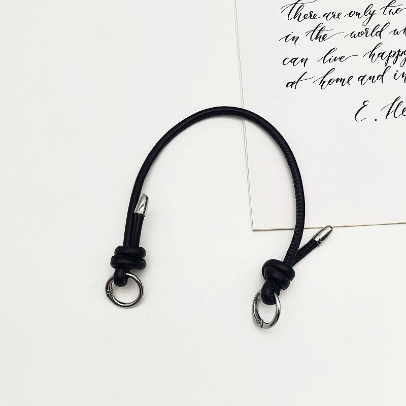 Knyten Dam PU-läder Handväskrem med Metallringspänne - Mode Axelremsbyte