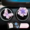 2026 New Butterfly Car Air Freshener Perfume Car Vent Decoration for Girls Flower Car Interior Accessories Diffuser Stone
