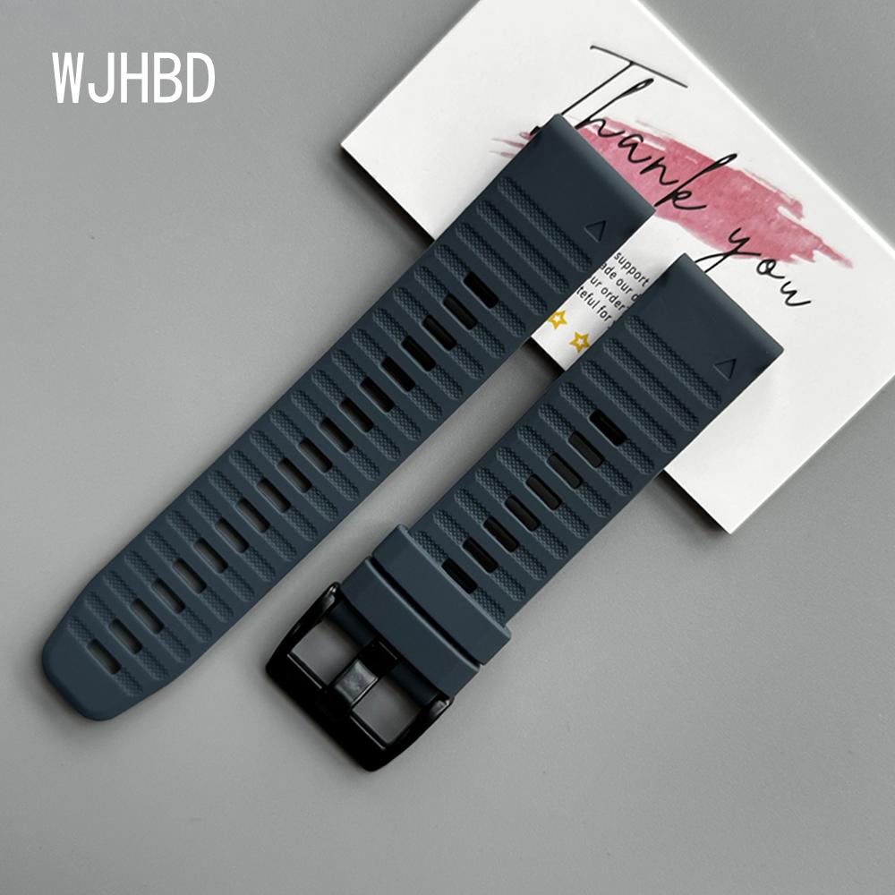 QuickFit 22mm 26mm Strap For Garmin Quatix 8 7 6 5 Sapphire Tactix 8 7 Pro Delta Bravo Silicone Band Fenix 7X 7 6X 6 5X Bracelet