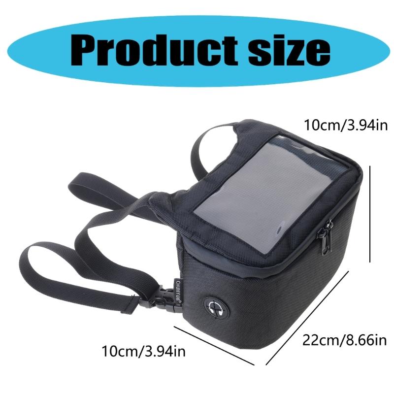 Front Storage Bag Waterproof Navigation Pocket for Motorcycle Traveling Camping