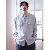 [Beaming life store by BEAMS] L/S shirt polyester work shirt men's CHARCOAL.G XL_92110376247