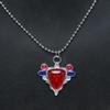 JoJo's Bizarre Adventure Red Stone of Aja Necklace & Brooch Accessories for Joseph Cosplay.