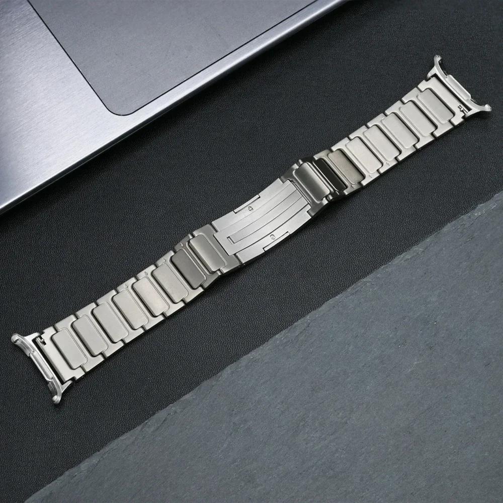 Men Titanium Band for Samsung Galaxy Ultra Watch 47mm No Gap Metal Strap for SAMSUNG Galaxy 8/8Classic Luxury Quick Fit Bracelet