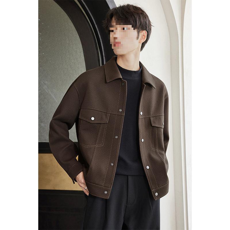 Men's Trendy Casual Lapel Jacket - Spring & Autumn 2025 Collection