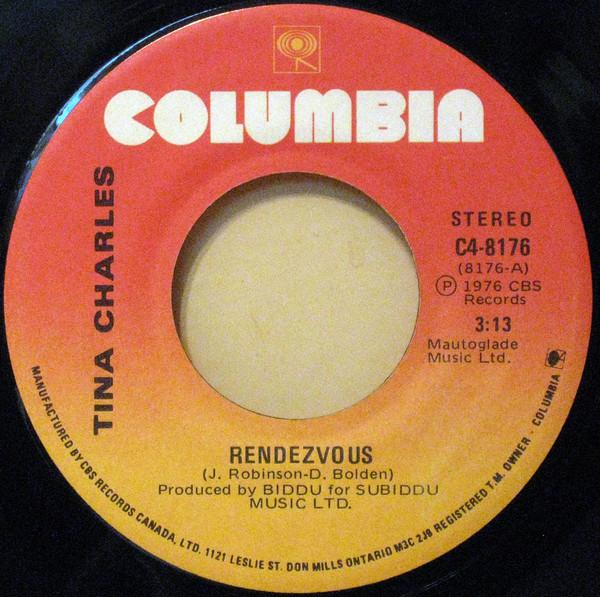 

7inch Record TINA CHARLES Rendezvous C48176 Columbia 1977 Canada Pop Used