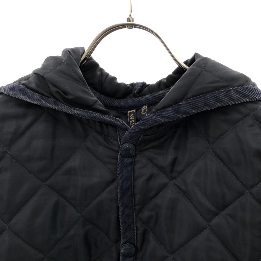 LAVENHAM Made In England Quilted Jacket 36 Navy Men's Used