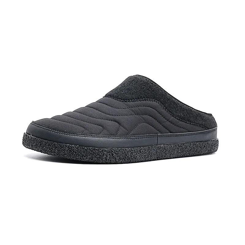 Winter Plush Men Slippers Big Size 46 Indoor Warm Fur Men's Mules Shoes Unisex Bedroom Slides Waterproof Male Slipper Slip On