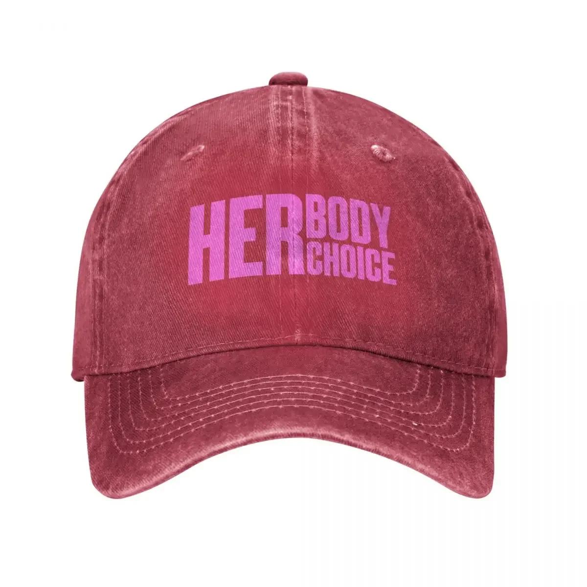 Her Body Her Choice Baseball Cap luxury caps western Hat Rave Hat Baseball Cap Unisex Womens