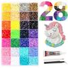 Kit de Strălucire cu Strassuri în 28 de Culori cu Adeziv B7000 pentru Artă pe Unghii, Meșteșuguri, Pahare și Proiecte DIY