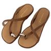 Retro brown premium open-toed sandals fairy shoes new summer flat-bottomed vacation cool slippers