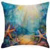 Colorful Marine Life Shell Pillowcase Summer Holiday Beach Hotel Decorative Cushion Cover